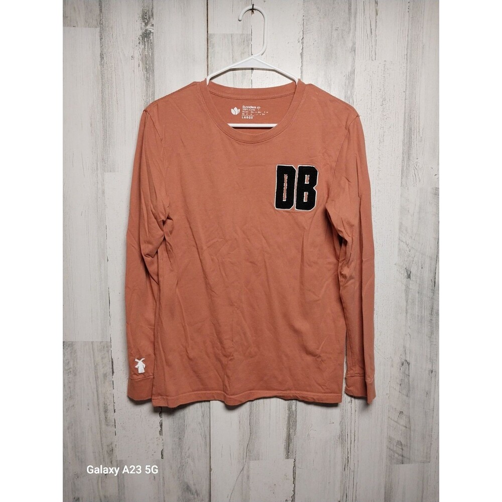 Dutch Bros Coffee Embroidered DB Long Sleeve TEE T SHIRT Large
